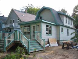 house with deck