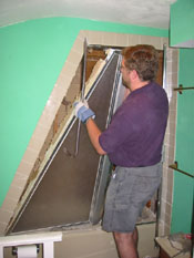 Brent dismantles door