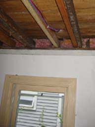 window, wires, joists