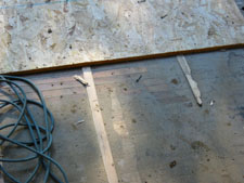 sub floor, shims
