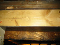 i-beam with wood