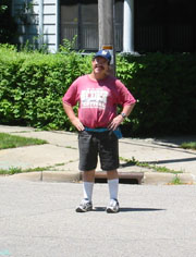 man in street