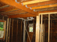 studs, beams, pipes